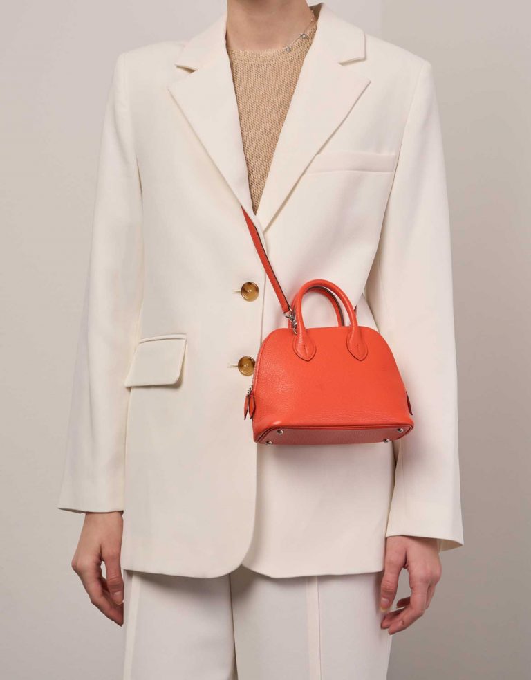 Hermès Bolide 20Mini OrangePoppy Front  | Sell your designer bag on Saclab.com