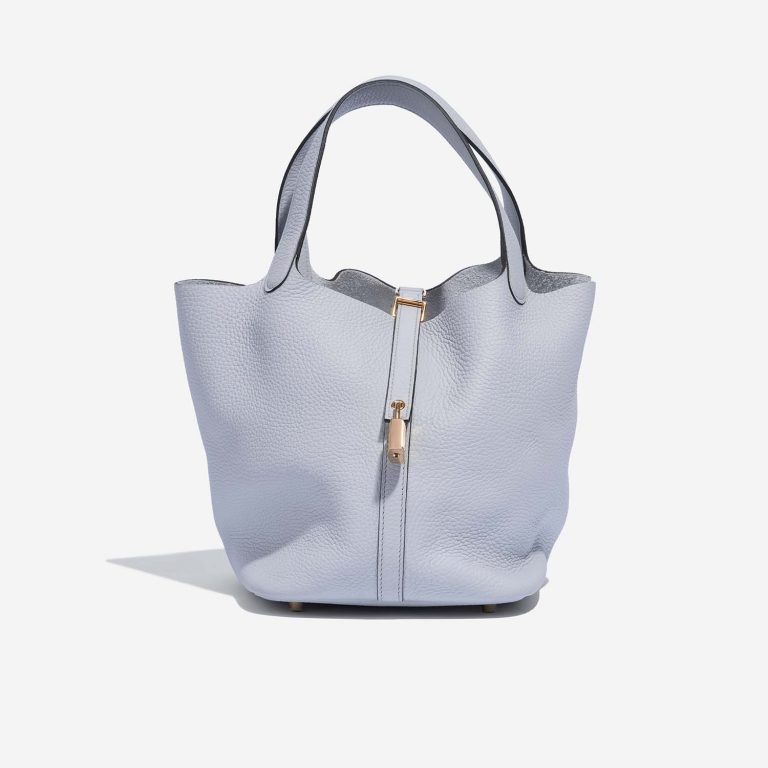 Hermès Picotin 22 BluePale Front  | Sell your designer bag on Saclab.com