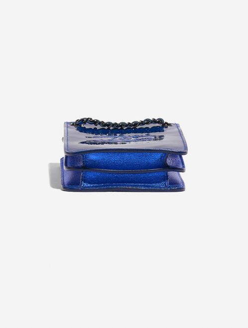 Chanel PhoneHolder MetallicBlue Bottom  | Sell your designer bag on Saclab.com