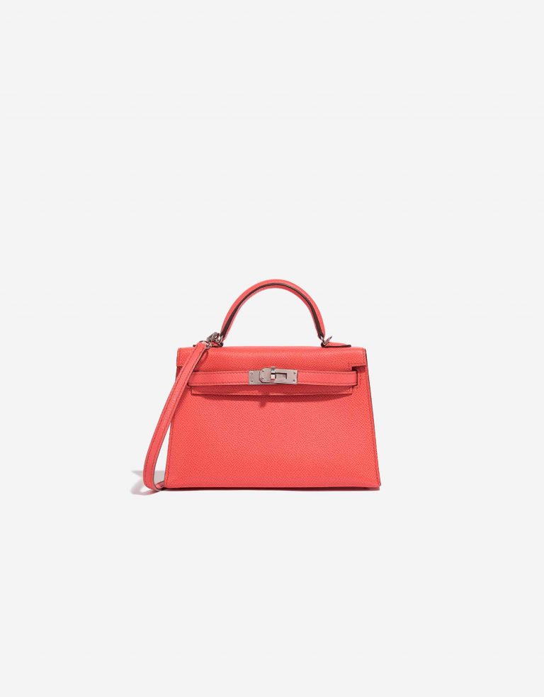 Hermès Kelly Mini RoseTexas Front  | Sell your designer bag on Saclab.com