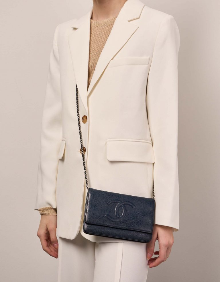 Chanel WOC OneSize DarkBlue Front  | Sell your designer bag on Saclab.com