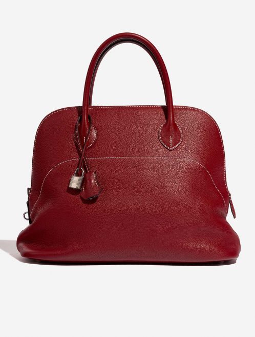 Hermès Bolide 35 RougeGrenat Front  | Sell your designer bag on Saclab.com