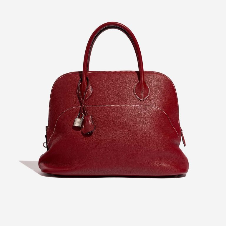 Hermès Bolide 35 RougeGrenat Front  | Sell your designer bag on Saclab.com