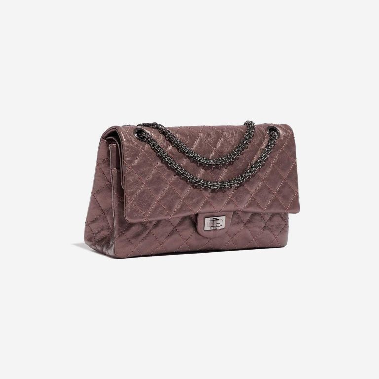 Chanel 255Reissue 226 MetallicLiliac Side Front  | Sell your designer bag on Saclab.com