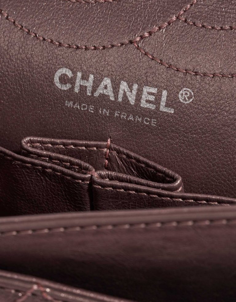 Chanel 255Reissue 226 MetallicLiliac Logo  | Sell your designer bag on Saclab.com