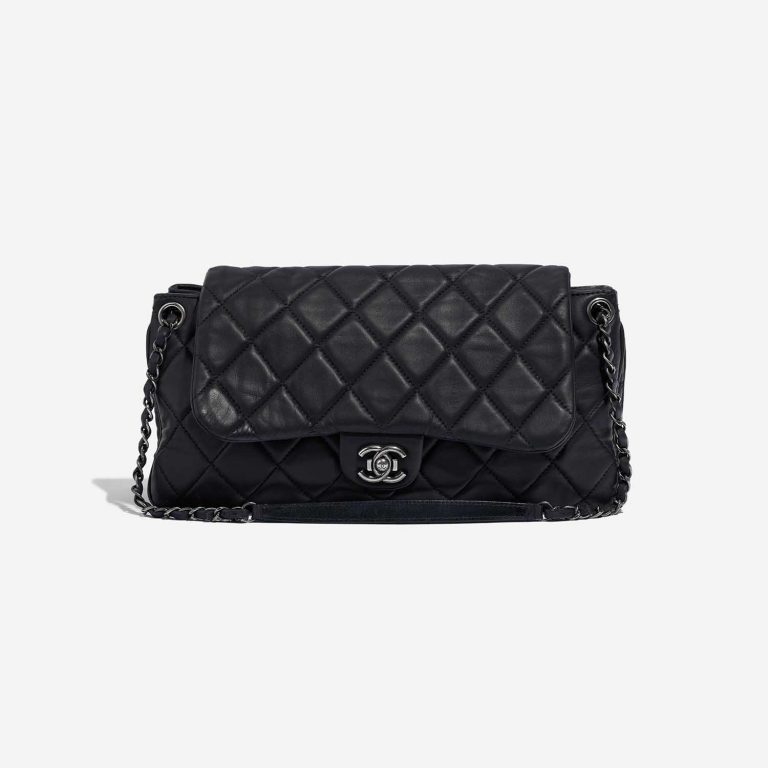 Chanel Timeless Jumbo DarkBlue Front  | Sell your designer bag on Saclab.com