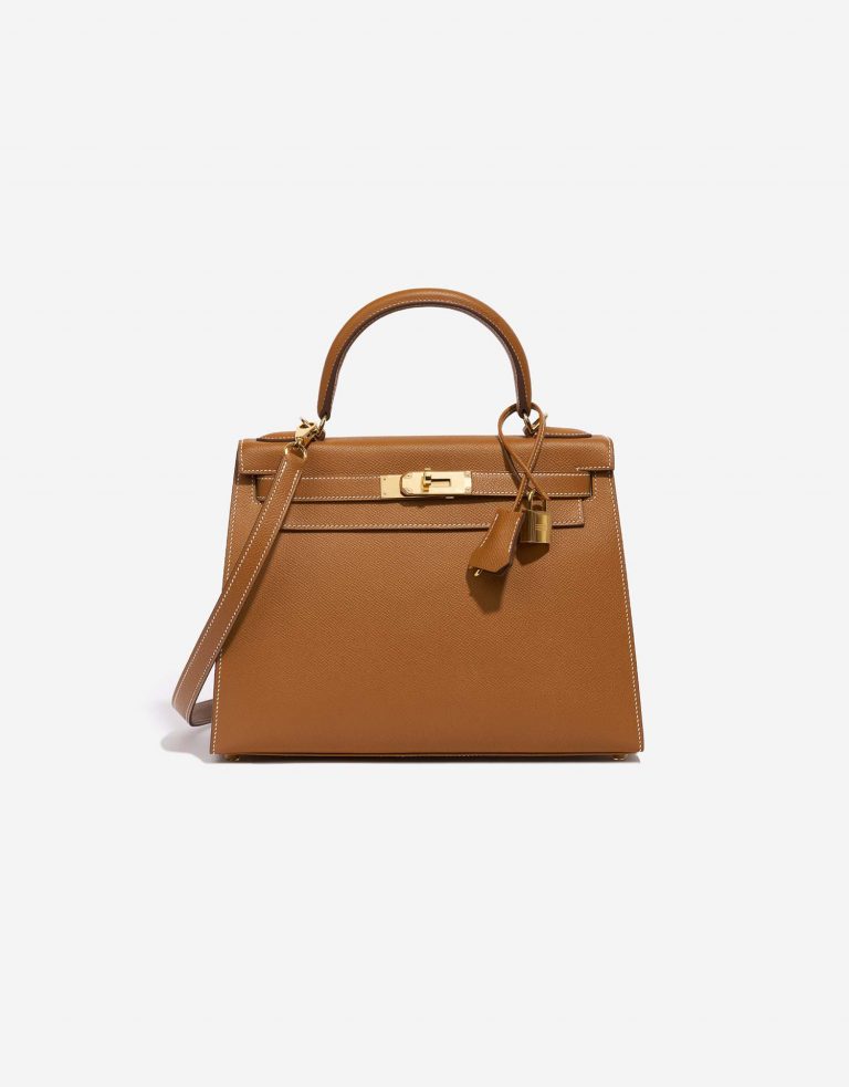 Hermès Kelly28 Gold Front  | Sell your designer bag on Saclab.com