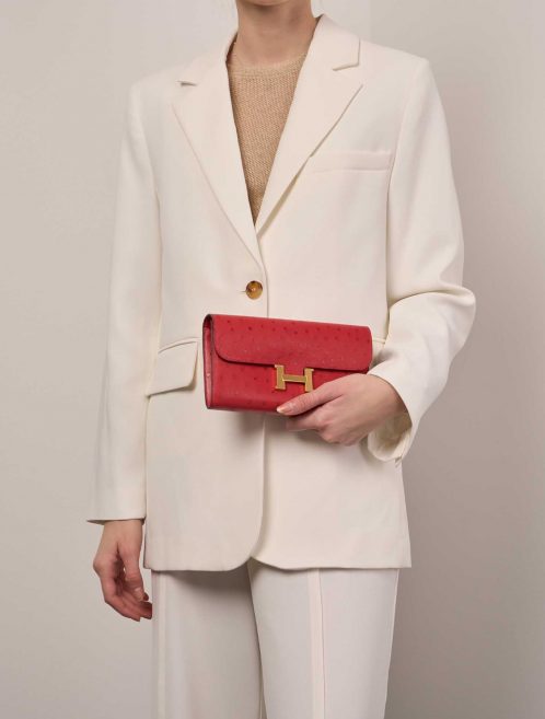 Hermès Constance LongWallet RougeVif Sizes Worn | Sell your designer bag on Saclab.com