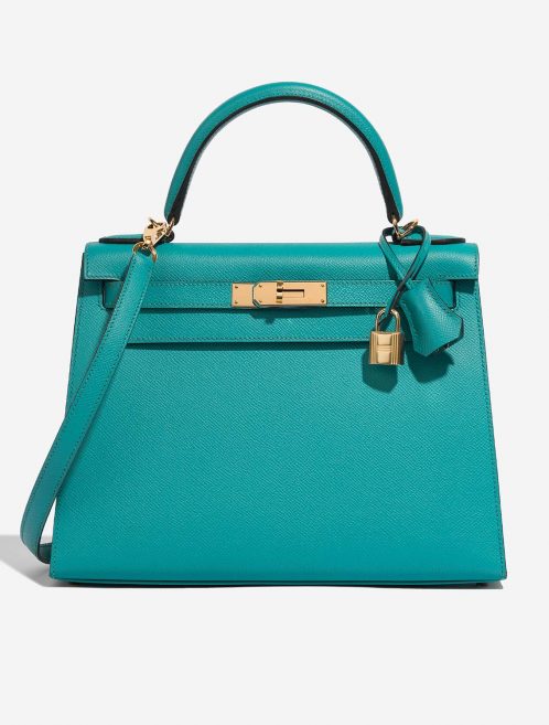 Hermès Kelly 28 BleuPaon Front  | Sell your designer bag on Saclab.com