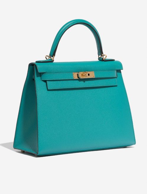 Hermès Kelly 28 BleuPaon Side Front  | Sell your designer bag on Saclab.com