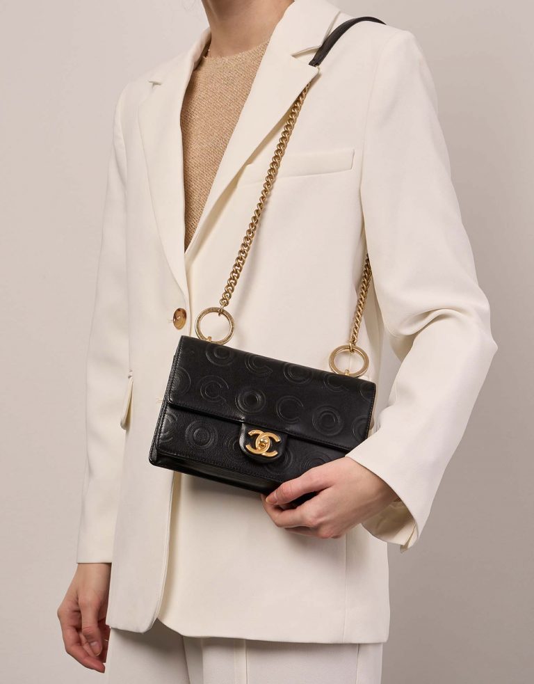 Pre-owned Chanel bag Timeless Small Calf Black Black Front | Sell your designer bag on Saclab.com