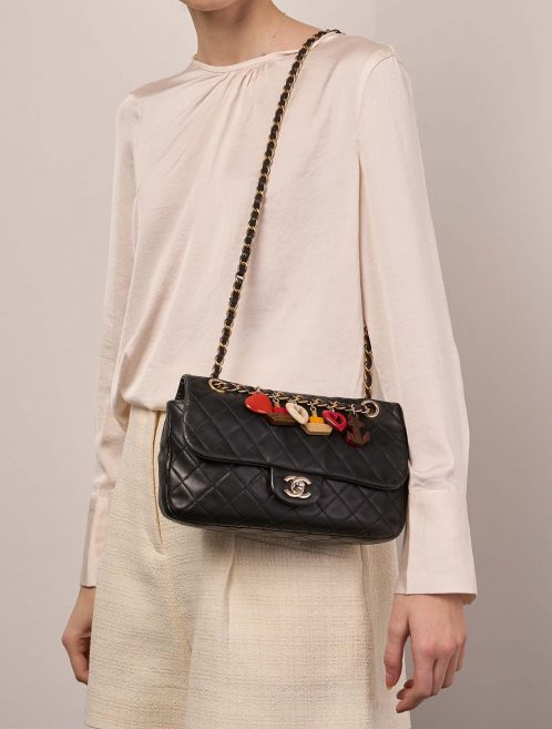 Chanel Timeless Medium Black Sizes Worn | Sell your designer bag on Saclab.com