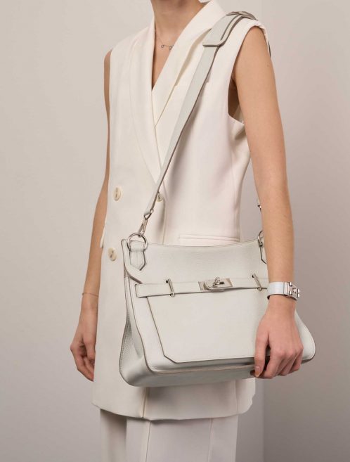 Hermès Jypsiere 34 Beton Sizes Worn | Sell your designer bag on Saclab.com