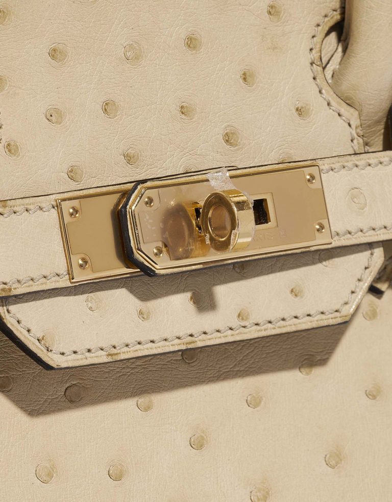 Hermès Birkin 30 Parchemin Closing System  | Sell your designer bag on Saclab.com