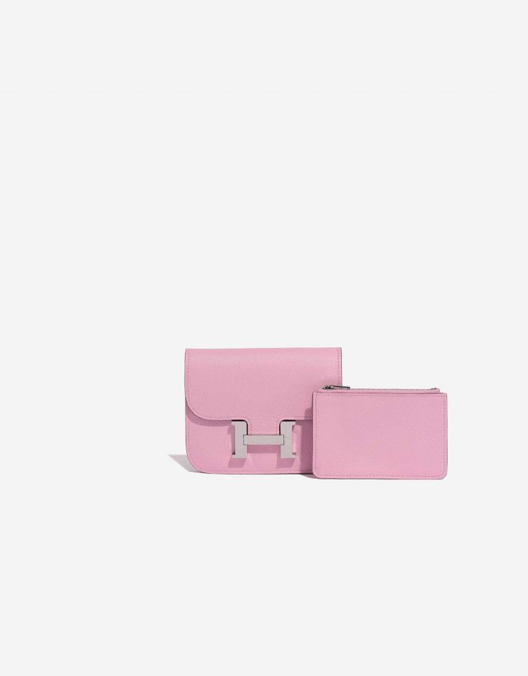 Hermès Constance SlimWallet MauveSilvestre Front  | Sell your designer bag on Saclab.com