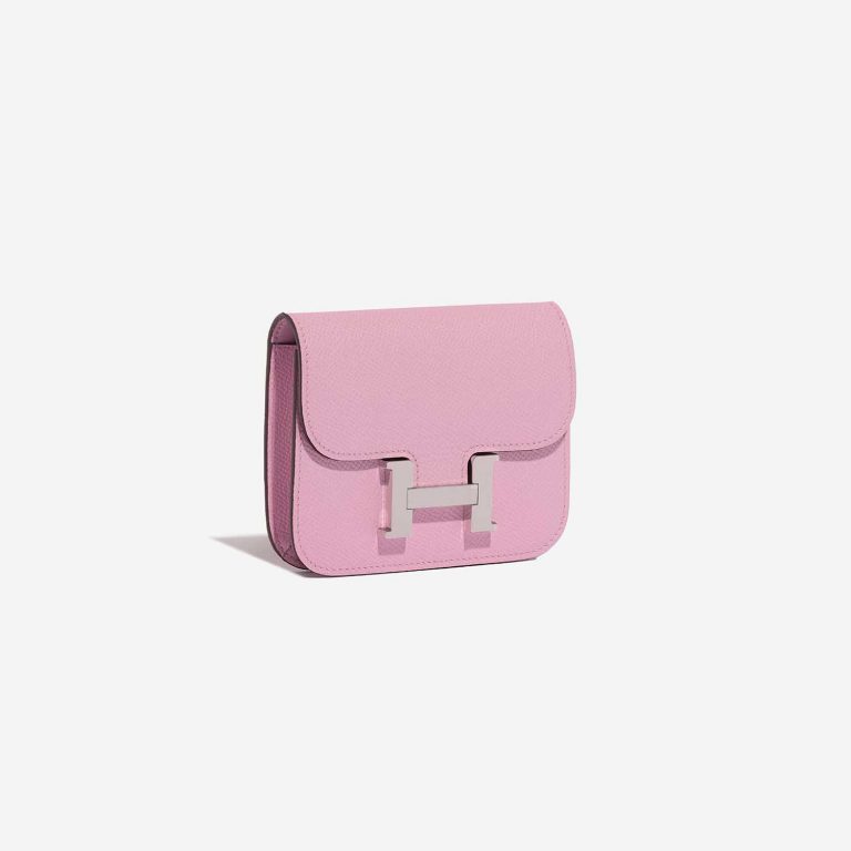 Hermès Constance SlimWallet MauveSilvestre Side Front  | Sell your designer bag on Saclab.com