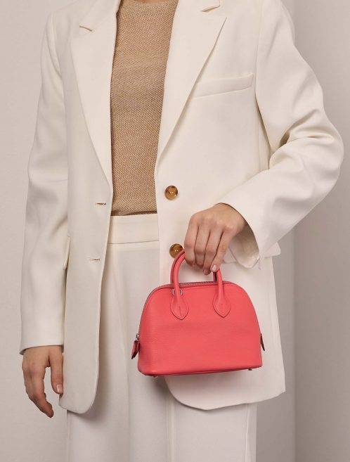 Hermès Bolide 20Mini RoseTexas Sizes Worn | Sell your designer bag on Saclab.com