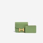 Hermès Constance SlimWallet VertCriquet Front  | Sell your designer bag on Saclab.com