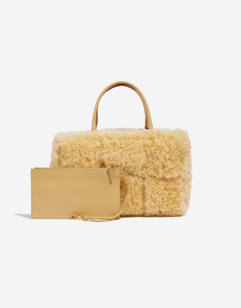 BottegaVeneta Tote Medium TeddyGold Front  | Sell your designer bag on Saclab.com