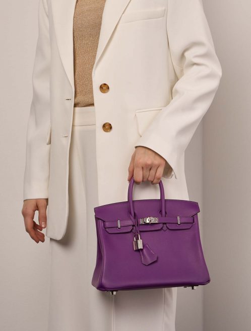 Hermès Birkin 25 Anemone Sizes Worn | Sell your designer bag on Saclab.com