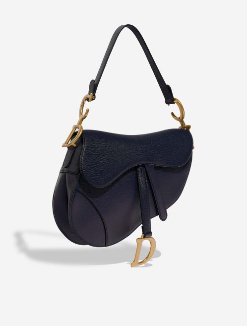 Dior Saddle Medium DarkBlue Side Front  | Sell your designer bag on Saclab.com