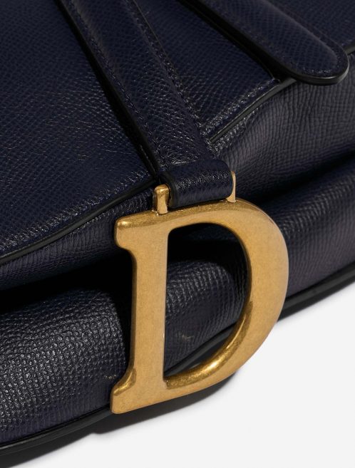 Dior Saddle Medium DarkBlue Closing System  | Sell your designer bag on Saclab.com