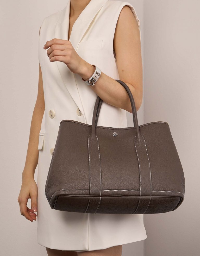 Hermès GardenParty 36 Etoupe Front  | Sell your designer bag on Saclab.com