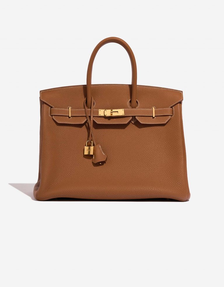 Hermès Birkin 35 Gold Front  | Sell your designer bag on Saclab.com