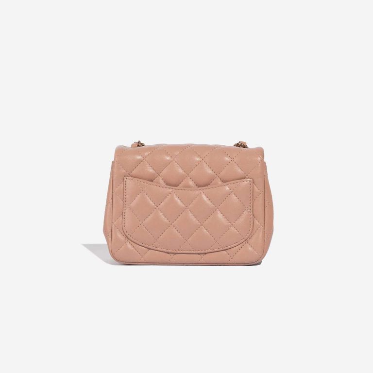 Chanel Timeless MiniSquare BeigeRose Back  | Sell your designer bag on Saclab.com