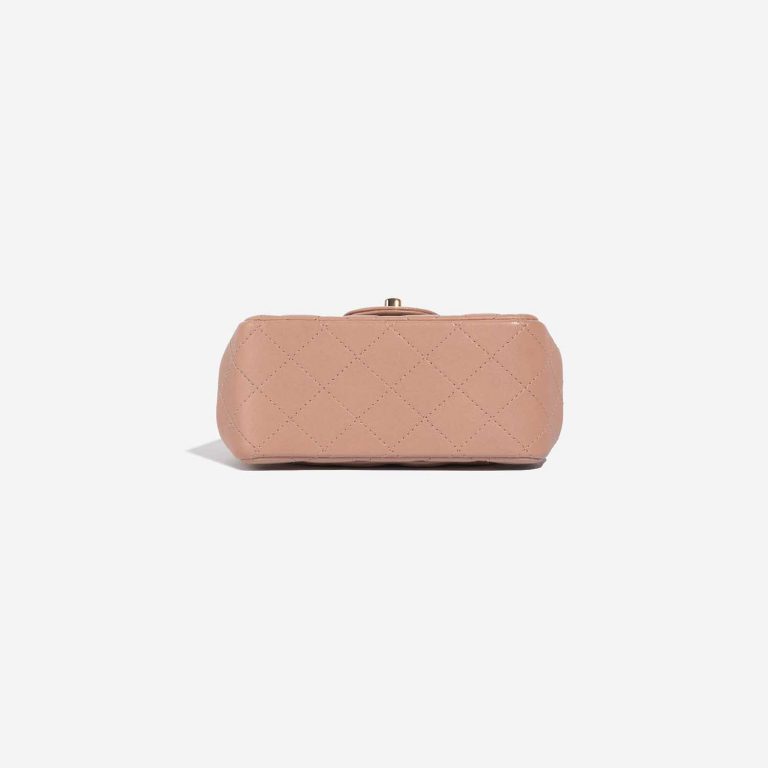 Chanel Timeless MiniSquare BeigeRose Bottom  | Sell your designer bag on Saclab.com