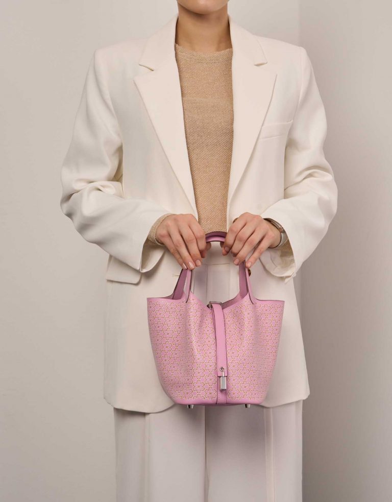 Hermès Picotin 18 MauveSylvestre Front  | Sell your designer bag on Saclab.com