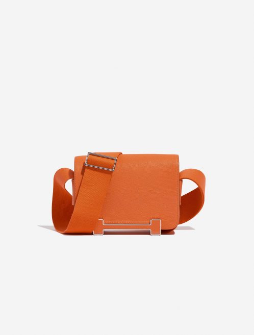 Hermès Geta Orange Front  | Sell your designer bag on Saclab.com