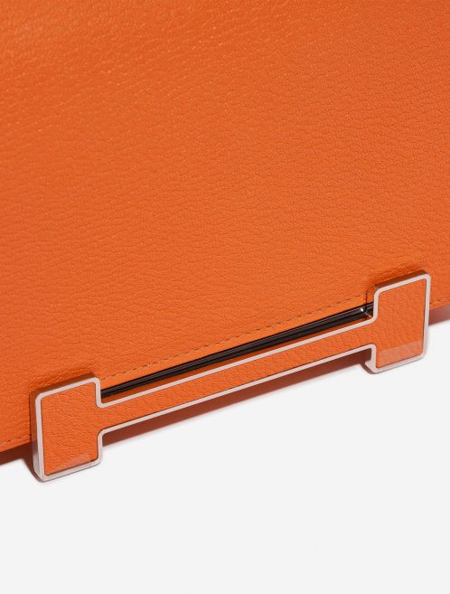 Hermès Geta Orange Closing System  | Sell your designer bag on Saclab.com