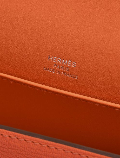 Hermès Geta Orange Logo  | Sell your designer bag on Saclab.com