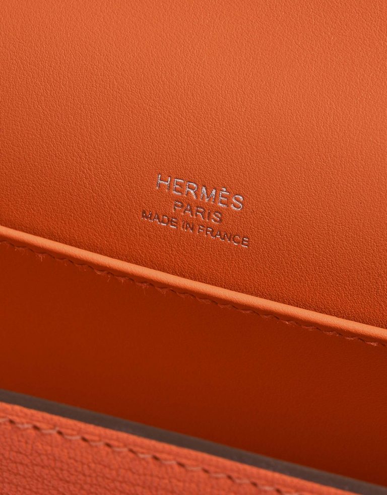 Hermès Geta Orange Logo  | Sell your designer bag on Saclab.com