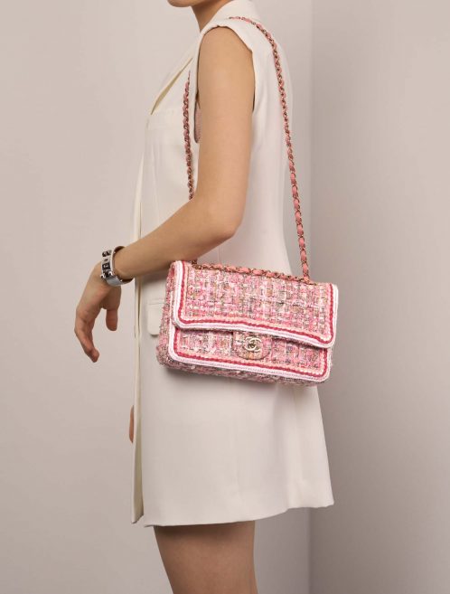 Chanel Timeless Medium Pink Sizes Worn | Sell your designer bag on Saclab.com