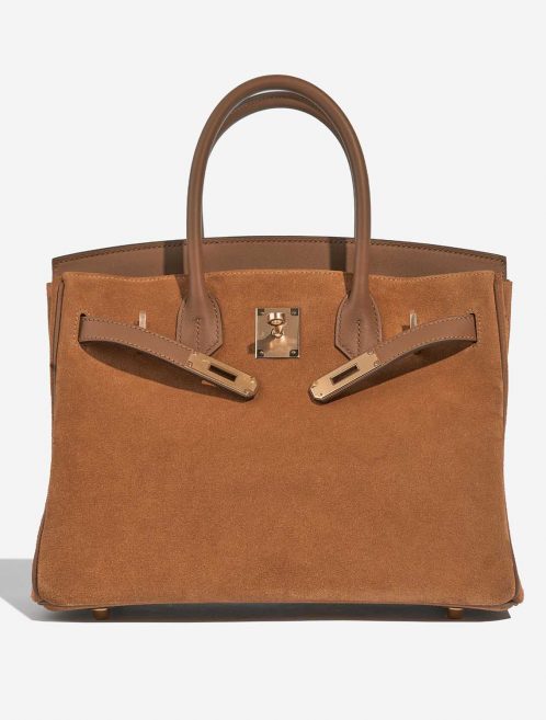 Hermès Birkin 30 Chamois-Alezan Front Open | Sell your designer bag on Saclab.com