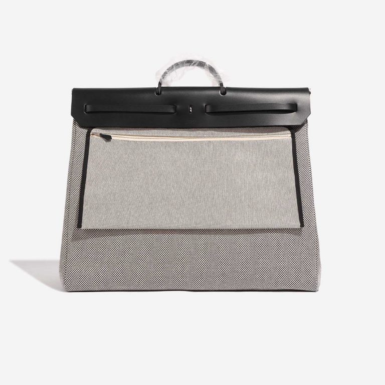 Hermès Herbag 52 Black-Ecru Back  | Sell your designer bag on Saclab.com