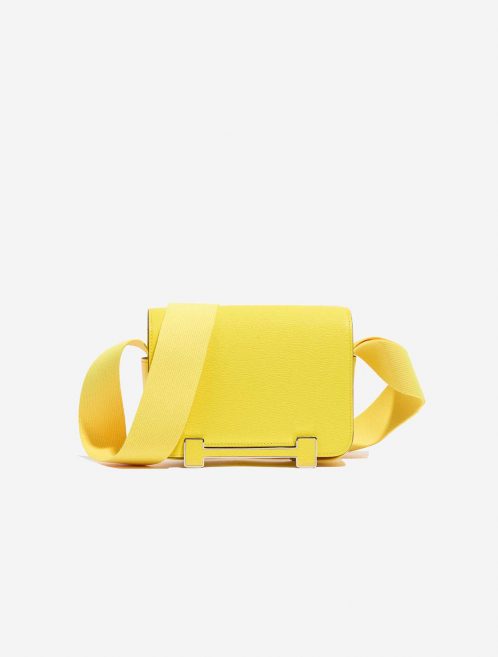 Hermès Geta OneSize JauneCitron-NewLime Front  | Sell your designer bag on Saclab.com
