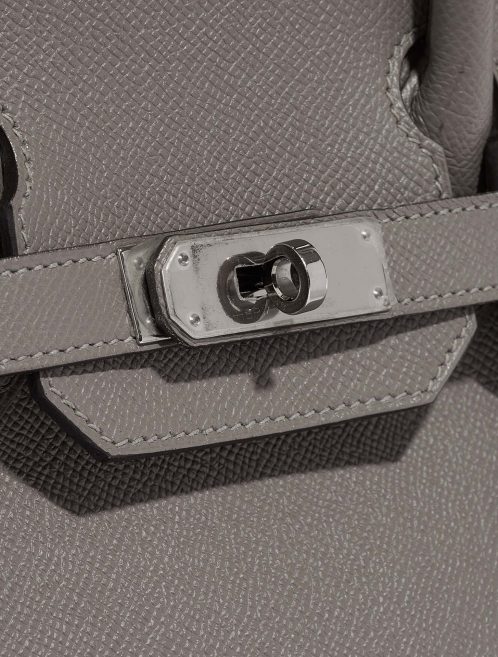 Pre-owned Hermès bag Birkin 30 Epsom Gris Asphalte Brown, Grey Closing System | Sell your designer bag on Saclab.com