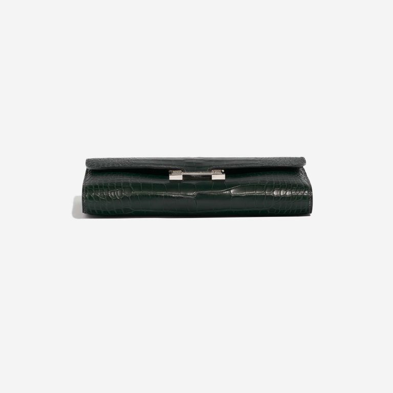 Hermès Constance LongWallet VertFonce-Ombre Bottom  | Sell your designer bag on Saclab.com
