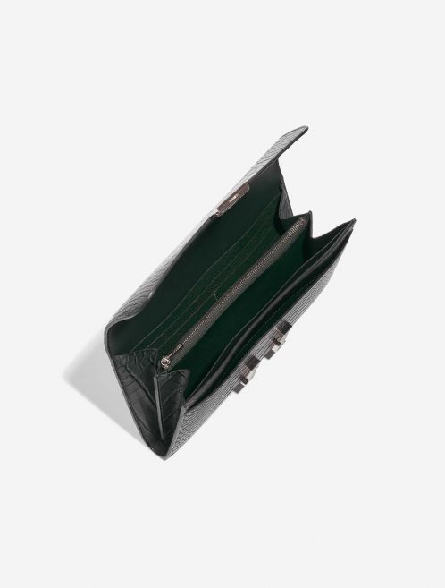 Hermès Constance LongWallet VertFonce-Ombre Inside  | Sell your designer bag on Saclab.com