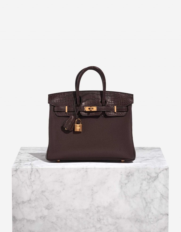Hermès Birkin 25 Ebene Front  | Sell your designer bag on Saclab.com