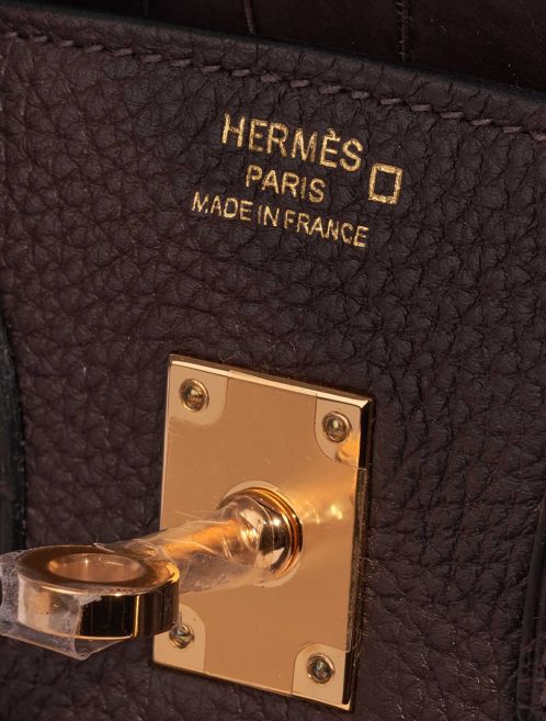 Hermès Birkin 25 Ebene Logo  | Sell your designer bag on Saclab.com