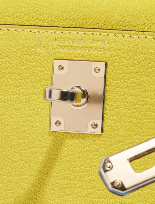 Hermès Kelly Mini Lime-BlueAztec Logo  | Sell your designer bag on Saclab.com