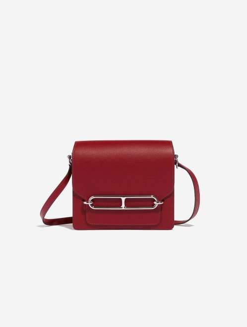 Hermès Roulis 18 RougeGrenate Front  | Sell your designer bag on Saclab.com