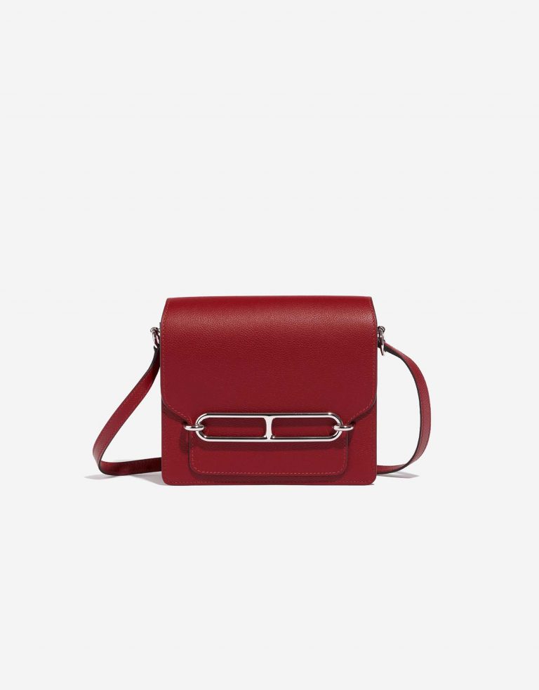 Hermès Roulis 18 RougeGrenate Front  | Sell your designer bag on Saclab.com