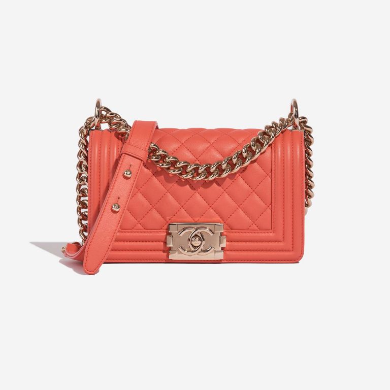 Chanel Boy Small Salmon Front  | Sell your designer bag on Saclab.com