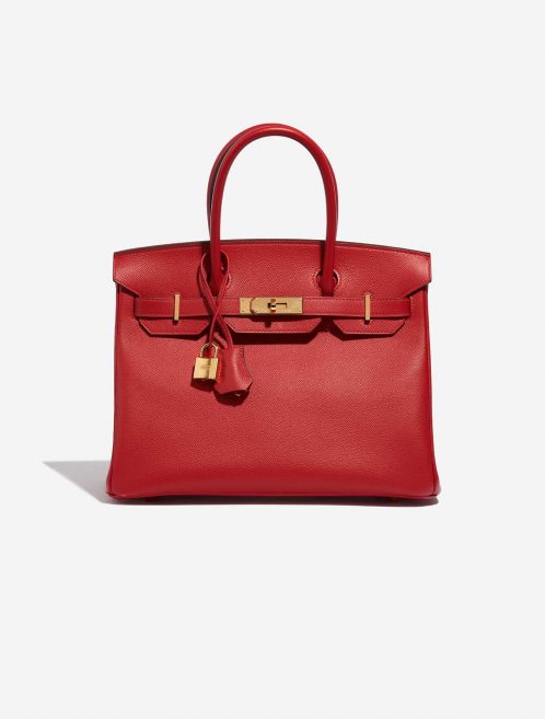 Hermès Birkin 30 RougeCasaque Front  | Sell your designer bag on Saclab.com