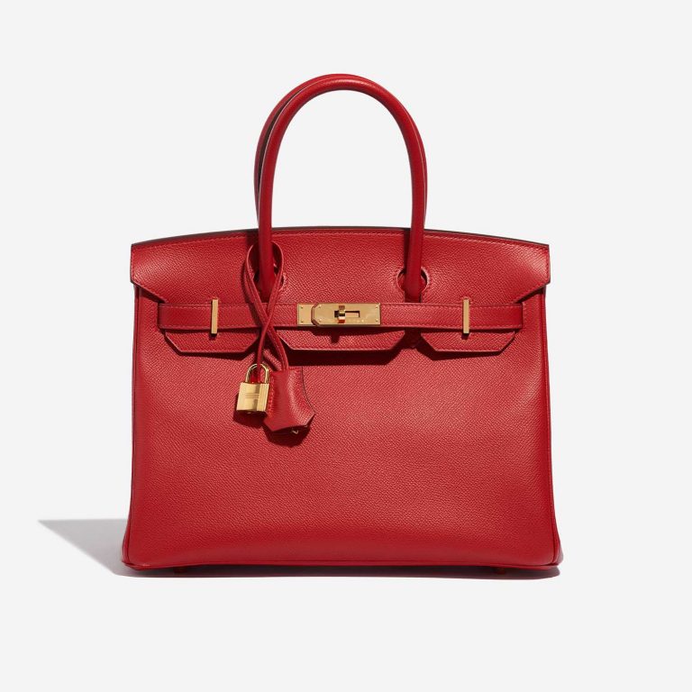 Hermès Birkin 30 RougeCasaque Front  | Sell your designer bag on Saclab.com